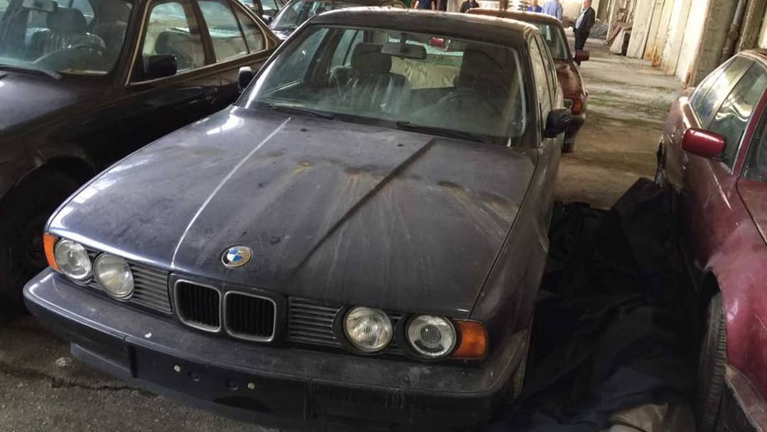 A 1994 BMW E34 5 Series in Bulgaria