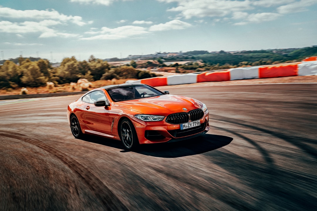 The BMW G15 8 Series in Sunset Orange