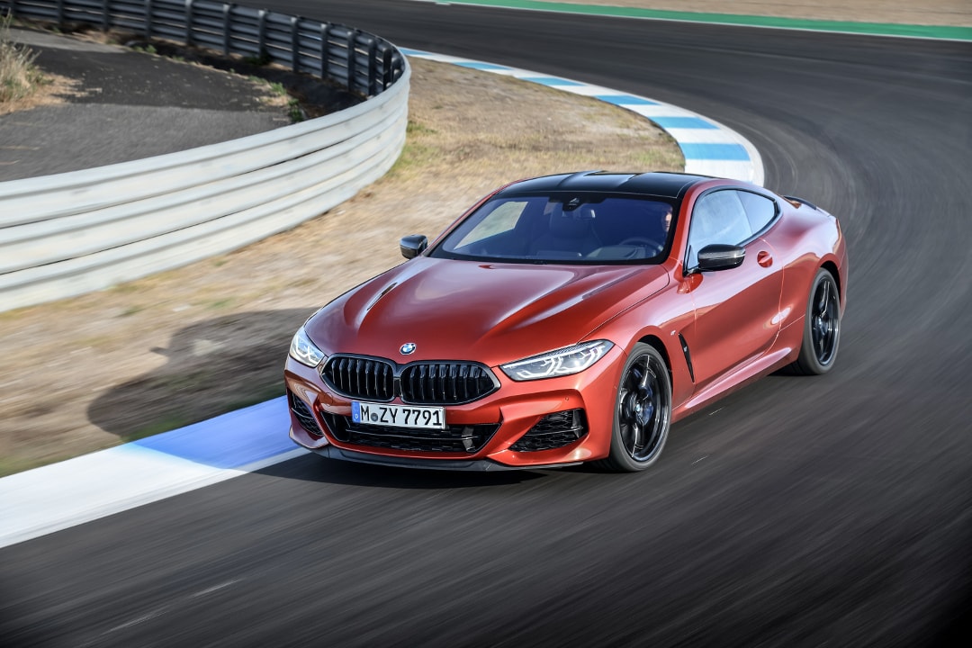 The BMW G15 8 Series in Sunset Orange