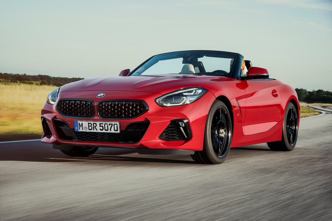 The 2019 BMW Z4 on a track