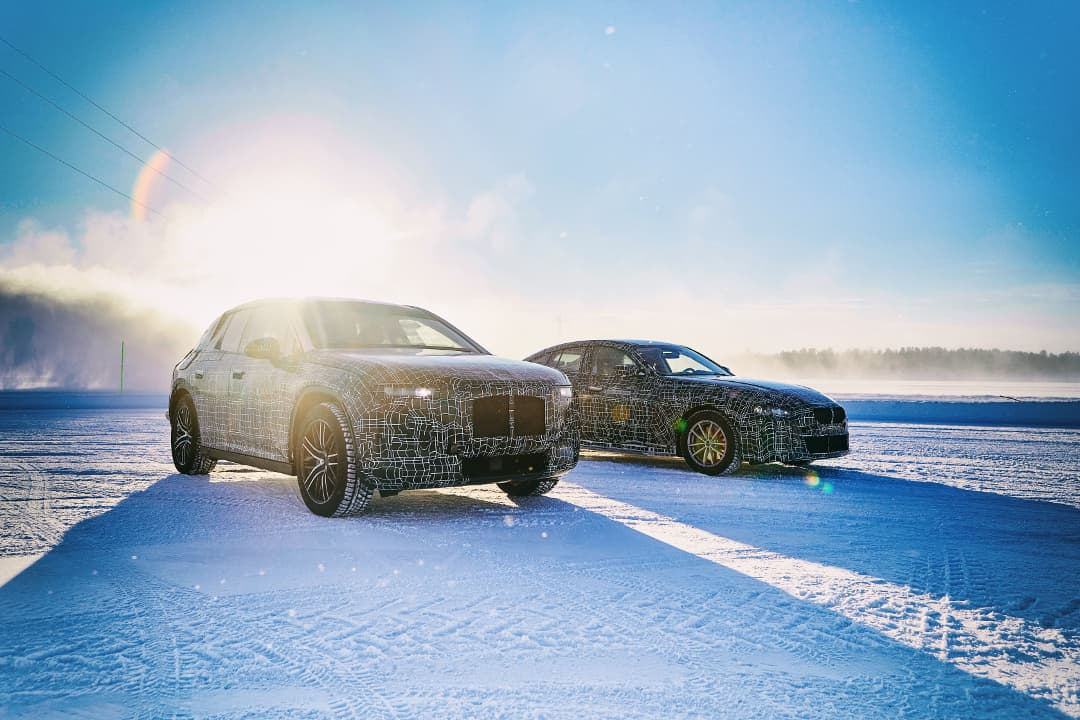The BMW i4 and iNEXT winter testing in Sweden